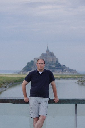 Der webmaster am Mont St. Michel
